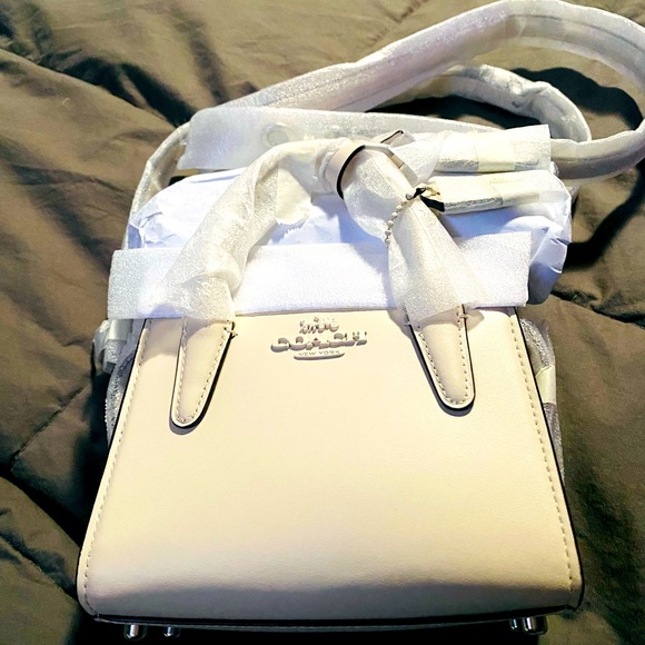 Coach Handbags - Chalk Coach Andrea Mini Carryall Authentic Coach